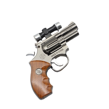 Kovový vetro odolný zapaľovač, mini pištoľový model, bután, balenie 100 kusov