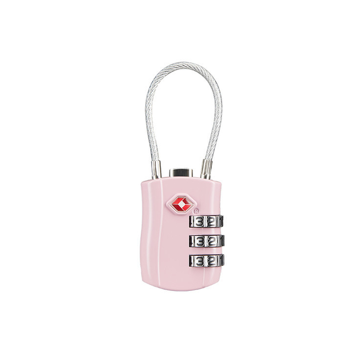 Brava za prtljagu s numeričkim kodom, TSA-kompatibilna, tijelo od legure aluminija, debljina šipke zaključavanja 0,5 mm, razmak između šipki 3 cm, model 01