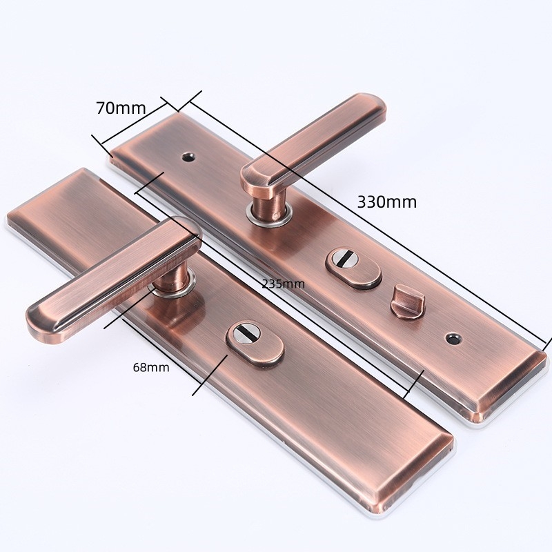 JT-001 Ajtó antifurt fogantyú, vasból készült, dupla élzár és dupla gyorszár, állítható balra–jobbra