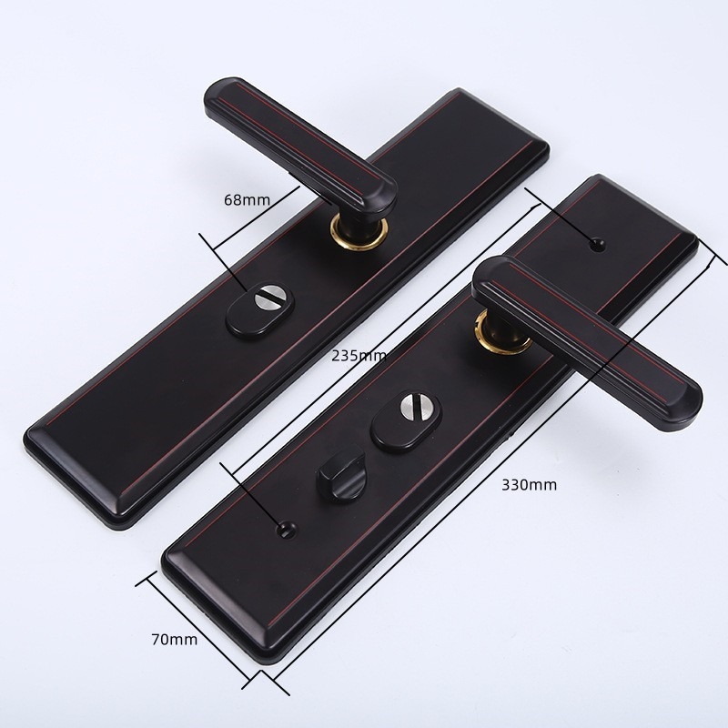 JT-001 Ajtó antifurt fogantyú, vasból készült, dupla élzár és dupla gyorszár, állítható balra–jobbra