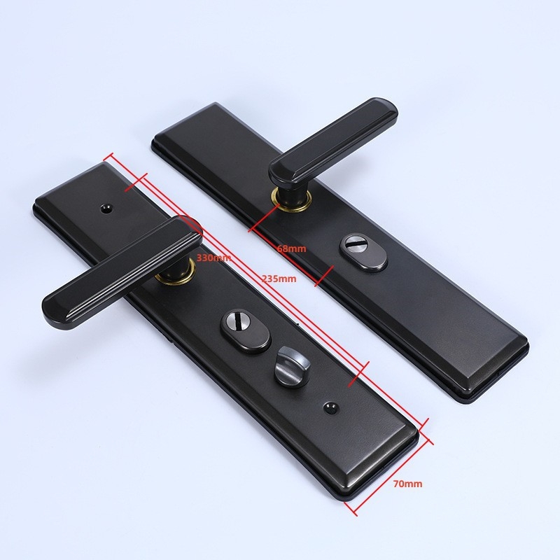 JT-001 Ajtó antifurt fogantyú, vasból készült, dupla élzár és dupla gyorszár, állítható balra–jobbra