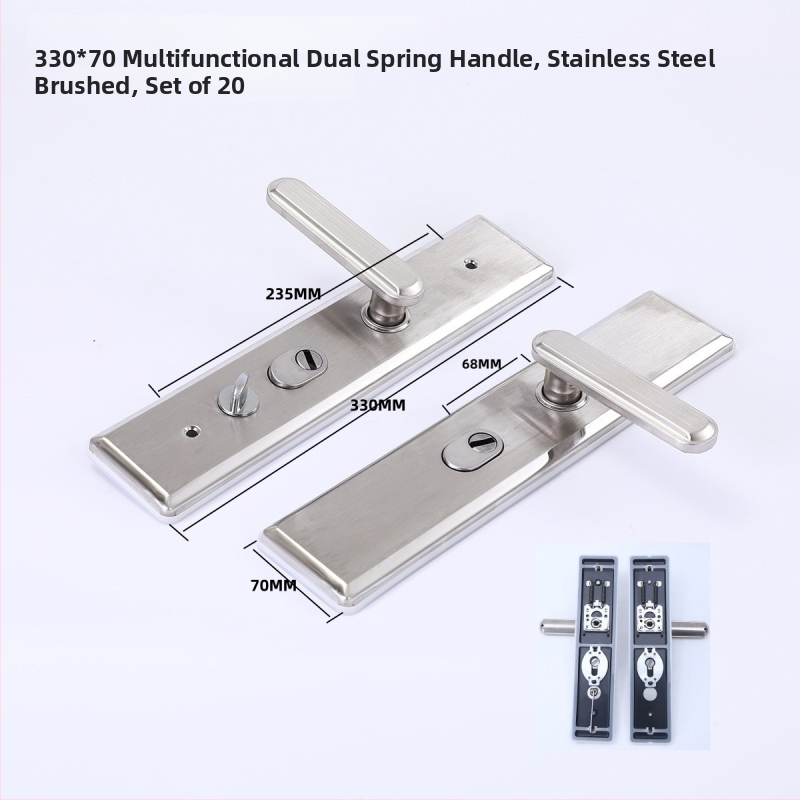 JT-001 Anti-lõhke durvų käepide, terasest, kahekordsete eluainega ja kahekordse kiire lukustusega, isereguleeruv vasak-paremt