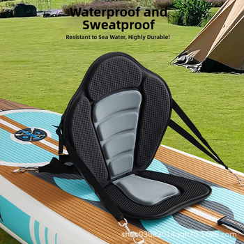 Kajaka un sērfi dēļu sēdekļa spilvens – piepūšams spilvens, EVA+tekstila konstrukcija, noņemams muguras atzveltne