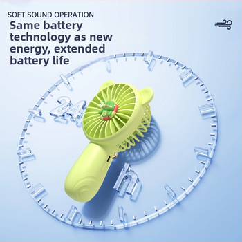 Käeshoitav USB ventilaator, 3 kiirustus, sisseehitatud aku 500–800 mAh, vaikne töö