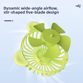 Käeshoitav USB ventilaator, 3 kiirustus, sisseehitatud aku 500–800 mAh, vaikne töö