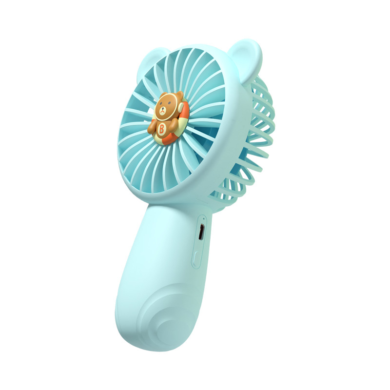 Käeshoitav USB ventilaator, 3 kiirustus, sisseehitatud aku 500–800 mAh, vaikne töö