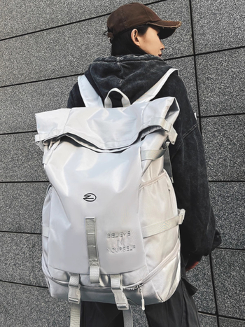 Rucsac unisex din Oxford, stil street-trendy, multifuncțional, compartiment pentru laptop de 16 inchi, capacitate sub 20 L, impermeabil