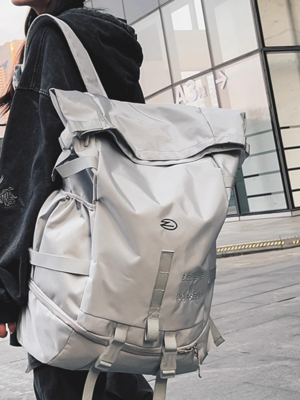 Rucsac unisex din Oxford, stil street-trendy, multifuncțional, compartiment pentru laptop de 16 inchi, capacitate sub 20 L, impermeabil