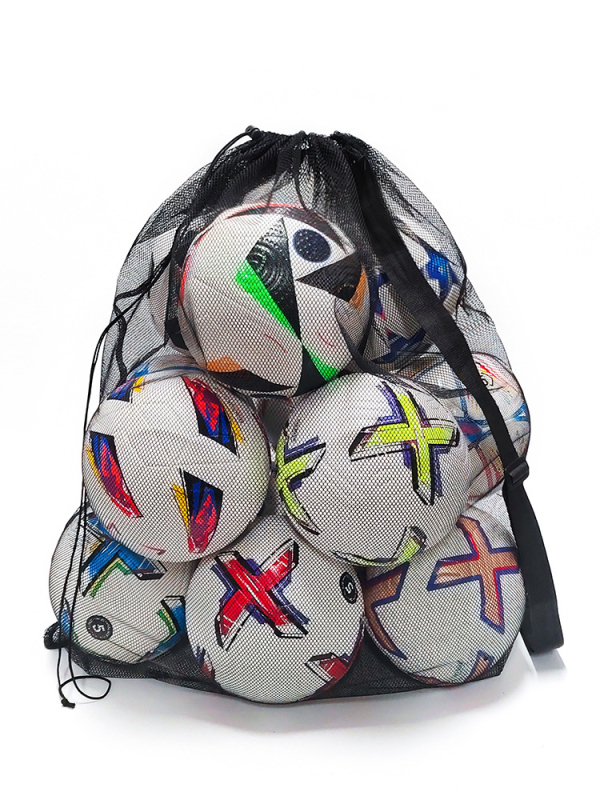 Wika Didelės talpos tinklinės kamuolių laikymo krepšys – Poliesteris, Personalizavimas galimas, skirtas futbolui, krepšiniui, tinkliniui ir tenisui