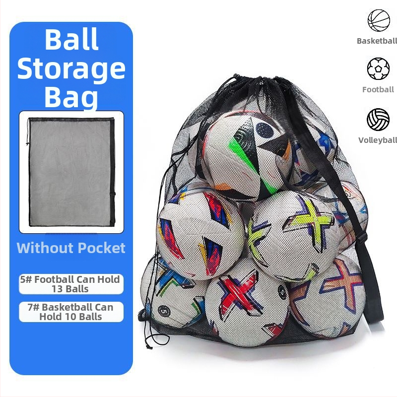 Wika Didelės talpos tinklinės kamuolių laikymo krepšys – Poliesteris, Personalizavimas galimas, skirtas futbolui, krepšiniui, tinkliniui ir tenisui