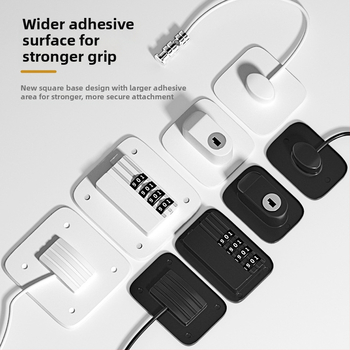 Puurimata parooliga turvalukk külmikutele ja kappidele; paksenenud konstruktsioon; vargusvastane; Mudel Password Refrigerator Lock-001; Materjal: roostevaba teras + ABS