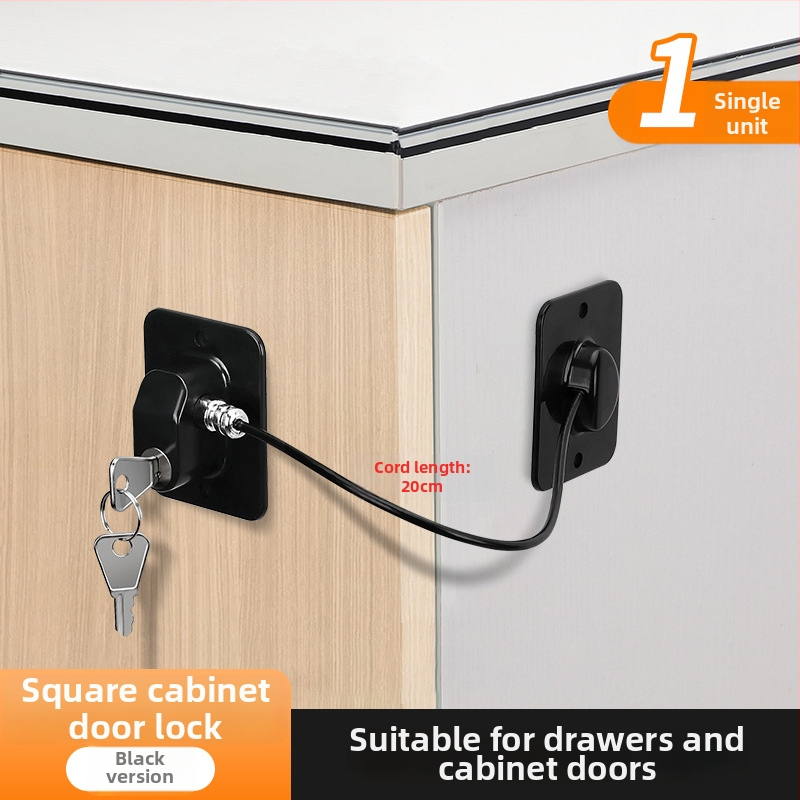 Puurimata parooliga turvalukk külmikutele ja kappidele; paksenenud konstruktsioon; vargusvastane; Mudel Password Refrigerator Lock-001; Materjal: roostevaba teras + ABS