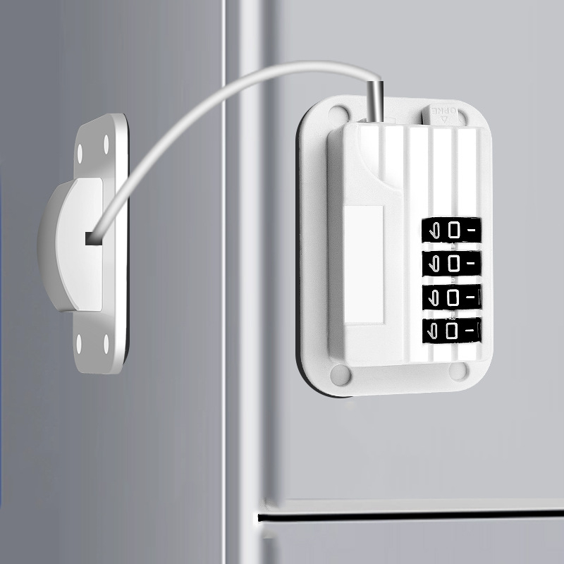 Безпробно заключване с парола за хладилници и шкафове; удебелена конструкция; против кражба; модел Password Refrigerator Lock-001; материал: неръждаема стомана + ABS