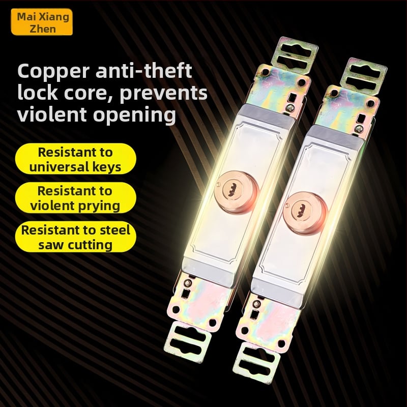 Mortise zár Rolós ajtókhoz – réz zárótest, univerzális típus, alsó és középső nyitású kapukhoz