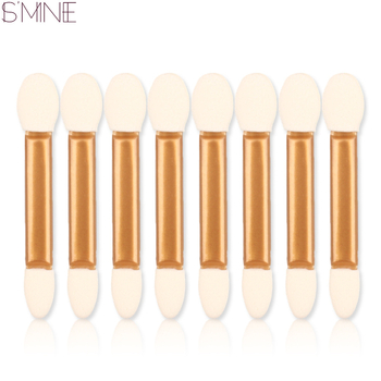 Dvostrano silikonasta spužvasti četkica za sjenilo, ISMINEE DE002, paket oko 50 komada, plastična drška