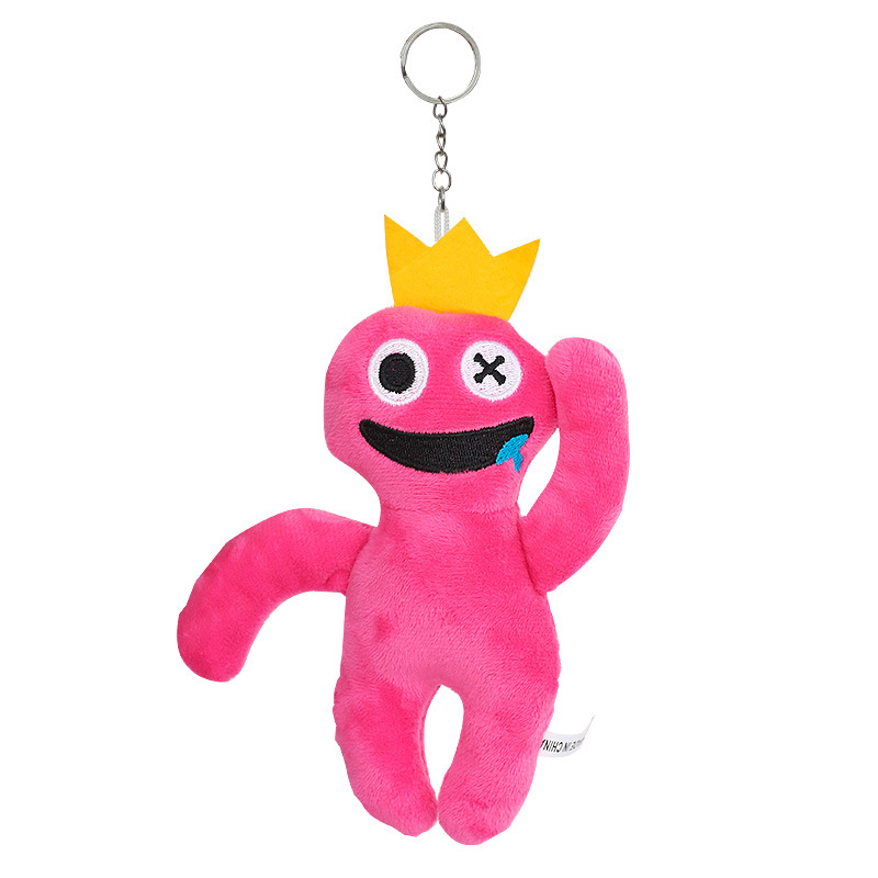 Rainbow Friends plüssjáték — aranyos szörny figura, PP Cotton töltet, hálós tasakos csomagolás, 7–14 éveseknek.