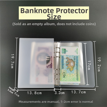 Album za pohranu 100 banknota RMB, prijenosno, otporno na oksidaciju