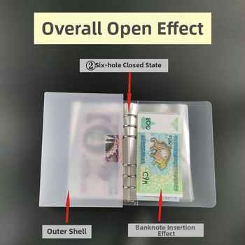Album za pohranu 100 banknota RMB, prijenosno, otporno na oksidaciju