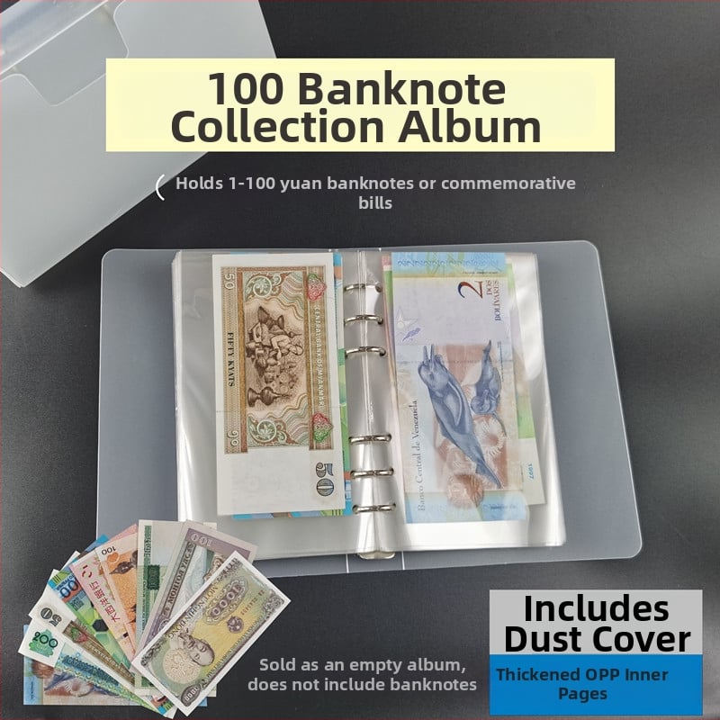 Album za pohranu 100 banknota RMB, prijenosno, otporno na oksidaciju