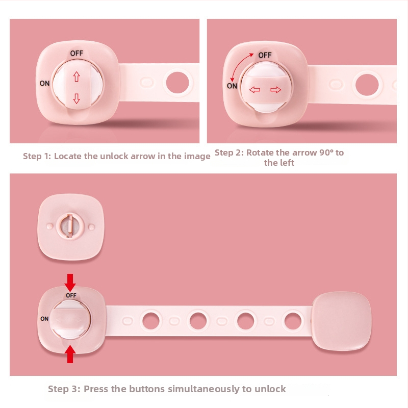 Ebedila ABS atvilktņu slēdzis – Anti-baby drošības slēdzis atvilktnēm, virtuvei, guļamistabai, birojam, televizoram un ledusskapim – mūsdienīgs vienkāršs stils