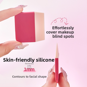 Foundation štetec s silikónovou rúčkou, materiál chlpov: Iný, 1 kus, LG3015