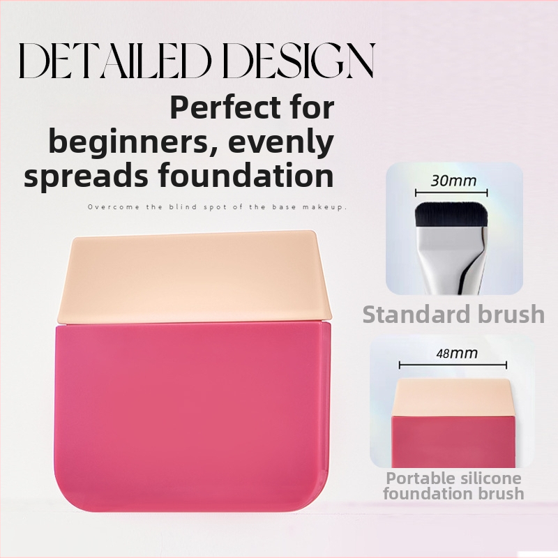 Foundation štetec s silikónovou rúčkou, materiál chlpov: Iný, 1 kus, LG3015