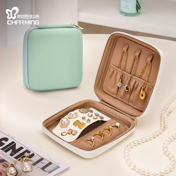 CASEGRACE sp01379 Nahast juveelide karp, Euroopa ja Ameerika stiil, kõva korpus, ühevärviline