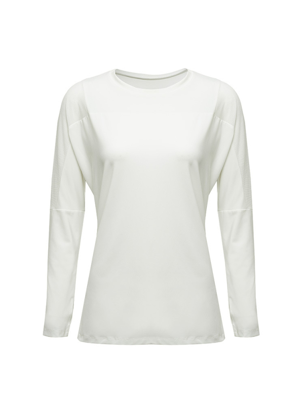 Anran naiste sporditopp vabas lõikes, pikkade varrukatega – kiiresti kuivatav materjal; 90% polüester, vooder 10% spandex; sobib treeningutele, jooksmisele, rattasõidule, tantsimisele ja badmintonile