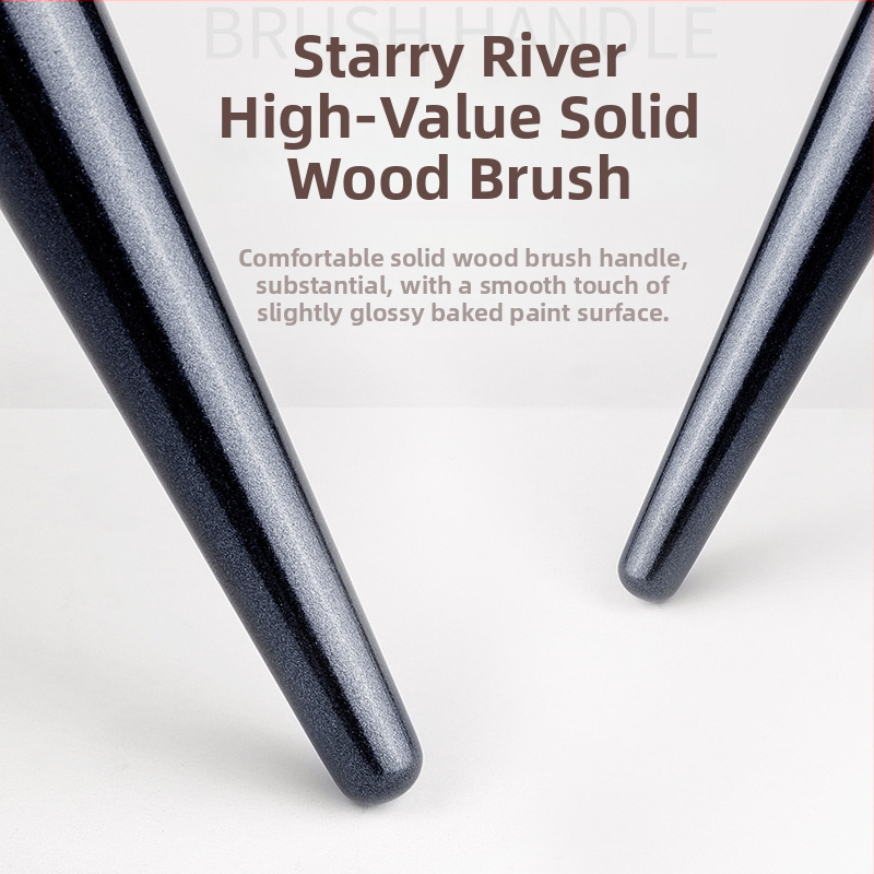 Štetec na očné linky s ultratenkým hrotom, syntetické štetiny, drevená rukoväť s dlhým stĺpikom, balenie 1 kus