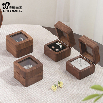 Šperkovnica, drevená, európsky a americký štýl, tvrdá, jednofarebná