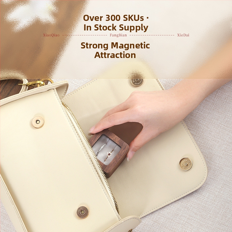 Šperkovnica, drevená, európsky a americký štýl, tvrdá, jednofarebná