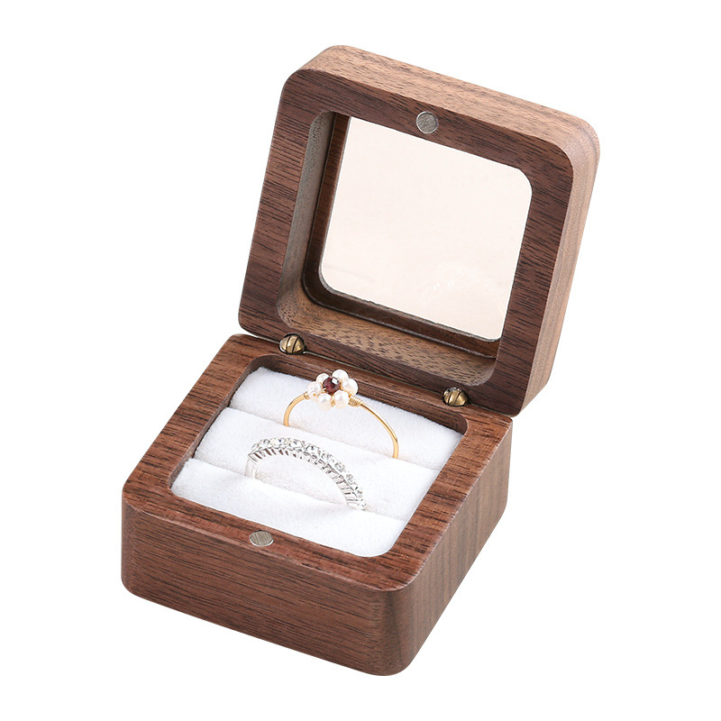 Šperkovnica, drevená, európsky a americký štýl, tvrdá, jednofarebná