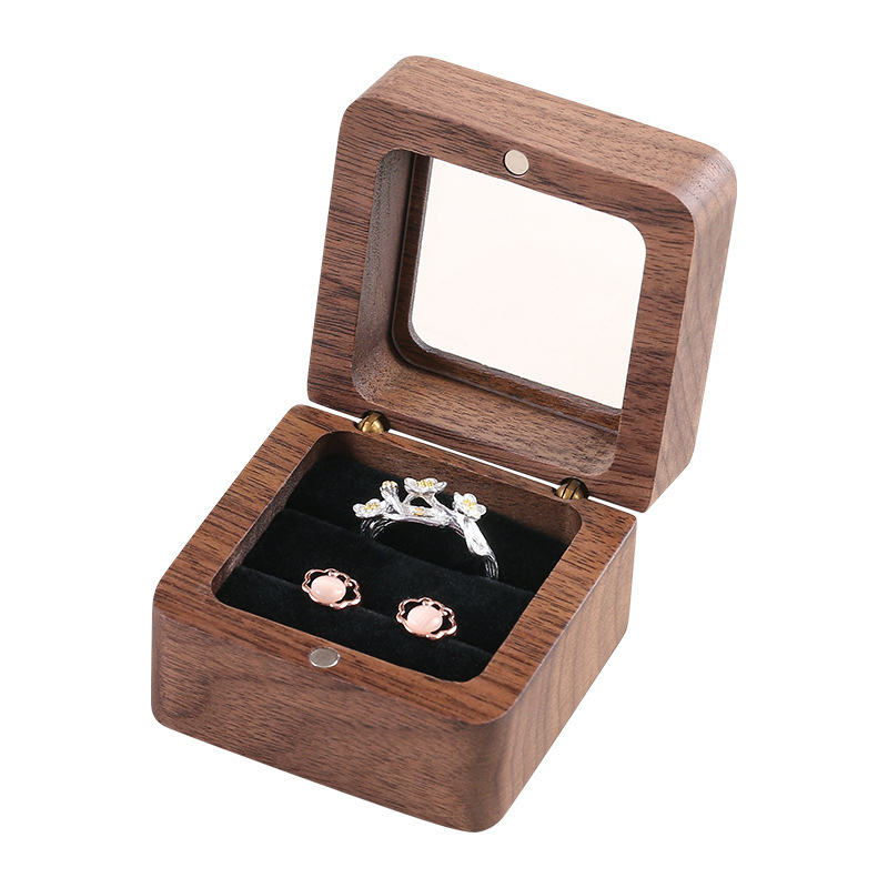 Šperkovnica, drevená, európsky a americký štýl, tvrdá, jednofarebná