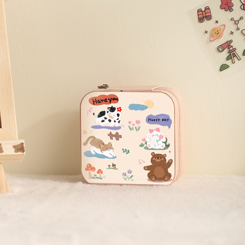 Kožená šperkovnica, voľnočasový štýl, mäkké vyhotovenie, jednofarebný vzor, model sp01212lf-UV1, prispôsobiteľná súkromaná značka