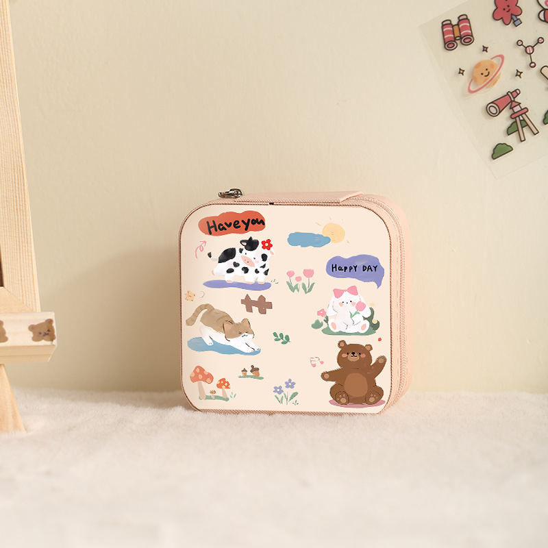 Kožená šperkovnica, voľnočasový štýl, mäkké vyhotovenie, jednofarebný vzor, model sp01212lf-UV1, prispôsobiteľná súkromaná značka