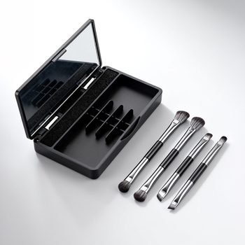 Zhuoerya 4-osaline meigikäsnede komplekt peegliga, nailon/sünteetiliste kiududega, kaasaskantav karp, mudel WG-C004-300