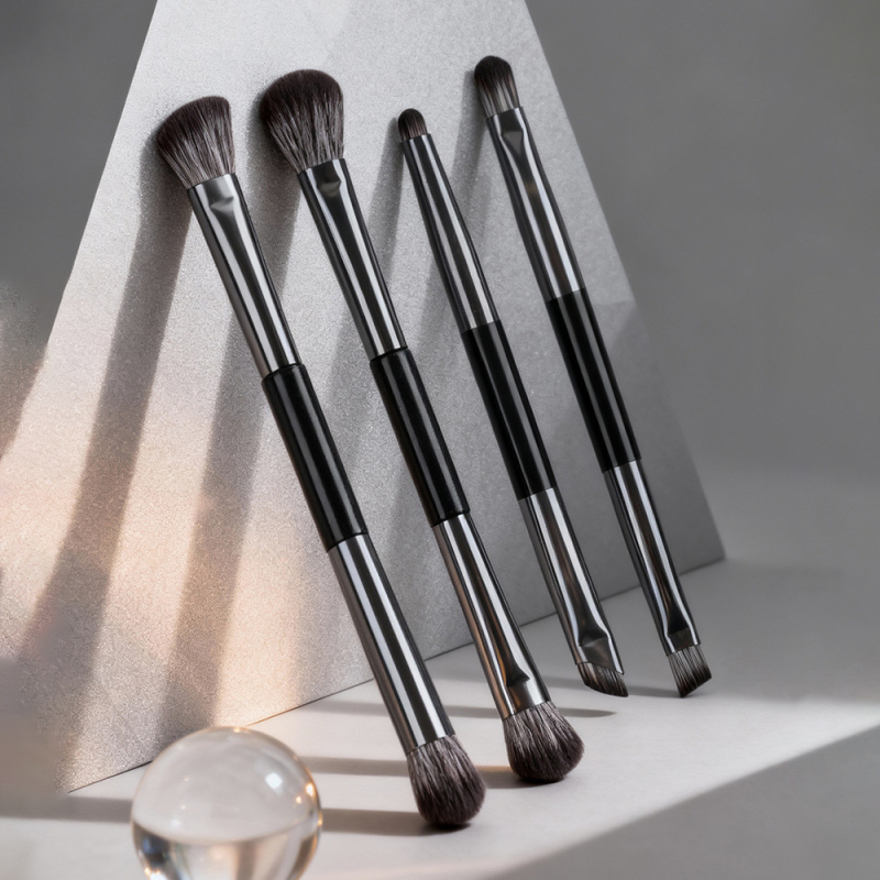 Zhuoerya 4-osaline meigikäsnede komplekt peegliga, nailon/sünteetiliste kiududega, kaasaskantav karp, mudel WG-C004-300