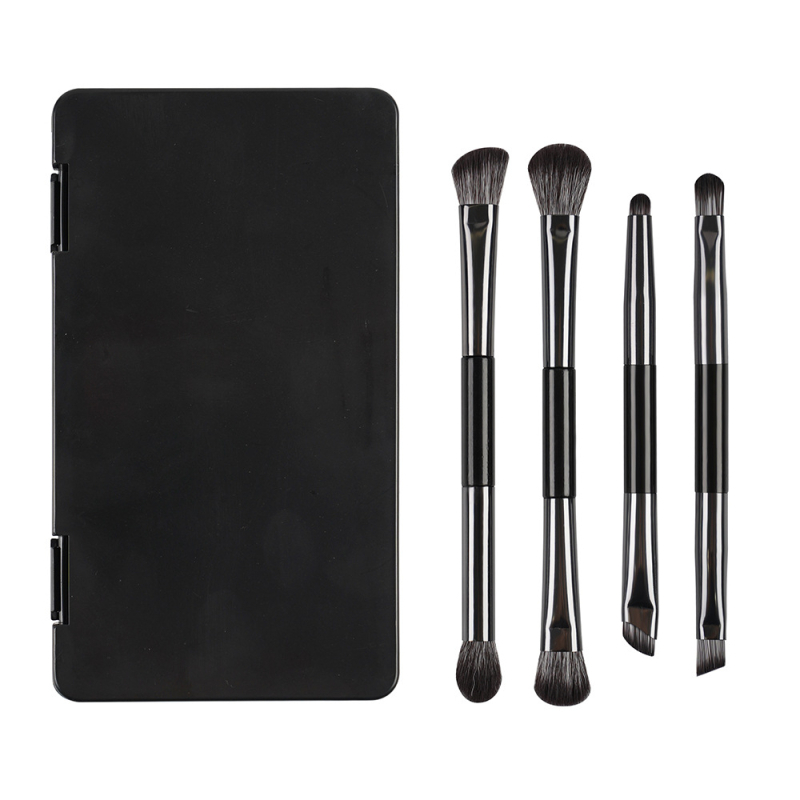 Zhuoerya 4-osaline meigikäsnede komplekt peegliga, nailon/sünteetiliste kiududega, kaasaskantav karp, mudel WG-C004-300