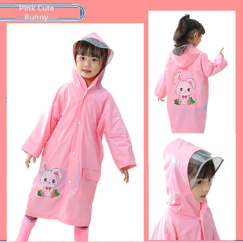 Laste poncho multikas stiiliga, EVA kangas, korduvkasutatav, mõeldud ühe lapse jaoks matkamiseks