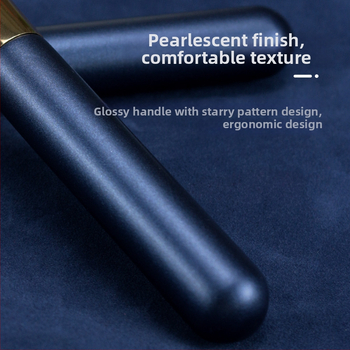 Poolkuu kujuline jumestushari - sünteetilised karvad - puidust käepide - üksikpakend - sobib vedela jumestuskreemi, BB-kreemi, kreemile