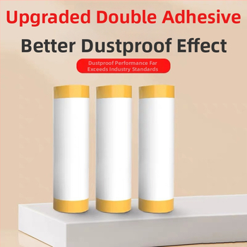 Vienkartinė dulkių apsaugos plėvelė su japonų popieriaus skydeliu, skirta automobilių ir baldų apsaugai dažymo ir dekoravimo darbams, pritaikoma