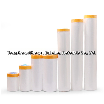 Vienkartinė dulkių apsaugos plėvelė su japonų popieriaus skydeliu, skirta automobilių ir baldų apsaugai dažymo ir dekoravimo darbams, pritaikoma