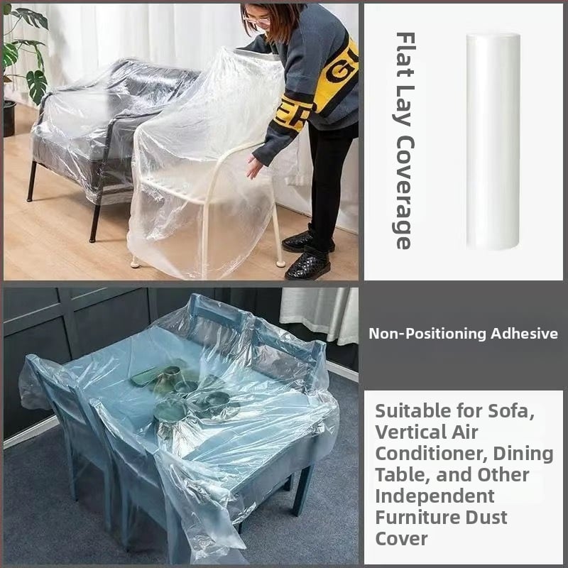 Vienkartinė dulkių apsaugos plėvelė su japonų popieriaus skydeliu, skirta automobilių ir baldų apsaugai dažymo ir dekoravimo darbams, pritaikoma