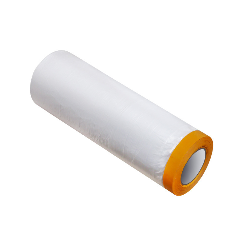 Прахозащитна филмова обвивка за мебели, електроуреди и автомобили; PE материал; дебелина 0,06 микрона; водно лепило; основа от Washi лента; ядро от хартиена тръба; еднократна