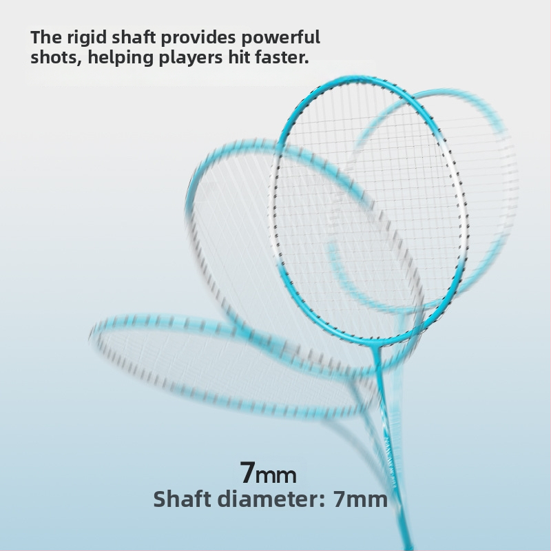 Hanchang sada badmintonu zliatinového rámu pre začiatočníkov – nylonové šnúry; Obsahuje 2 rakety, 3 loptičky a 1 taška; Hmotnosť 95–100 g; Hrúbka úchopu G1.