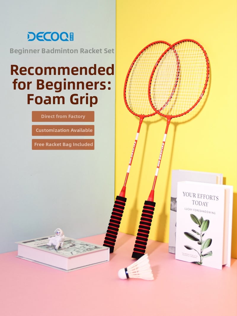 Badmintonireket koduseks treeninguks raua sulamiga raami, nailonist stringid, kaal 95–100 g, käepideme paksus G4, varre kõvadus keskmine