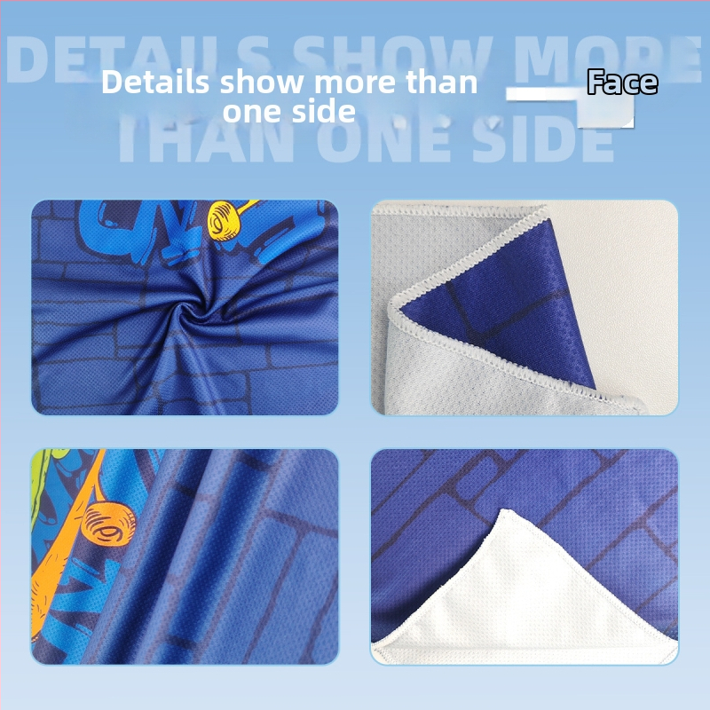 Spordirätik jahedusega efektiga, kiire kuivamine, higist imav, kahekülgne samet, alla 100 g, logotipi trükkimisega kohandatav