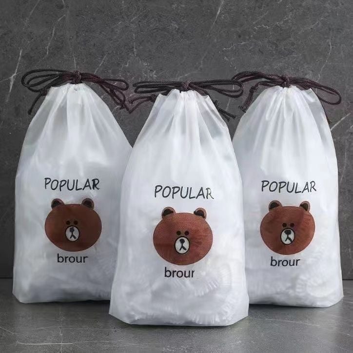 Jednokratni pokrov za očuvanje svježine, debeli plastični poklopac za hranu, kućna upotreba, set od 2 kom, zaštita od prašine, kutija 100 kom, volumen pakiranja 222