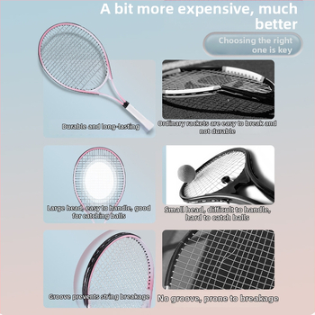 Bosska tennisepakk alumiiniumraamiga ja nailonist stringidega, joone tagasivõtu treener iseseisvaks treenimiseks, algajatele ja noortele