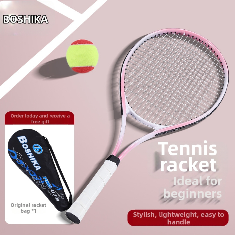 Bosska tennisepakk alumiiniumraamiga ja nailonist stringidega, joone tagasivõtu treener iseseisvaks treenimiseks, algajatele ja noortele